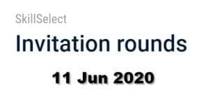 skillselect invitation round 11 june 2020