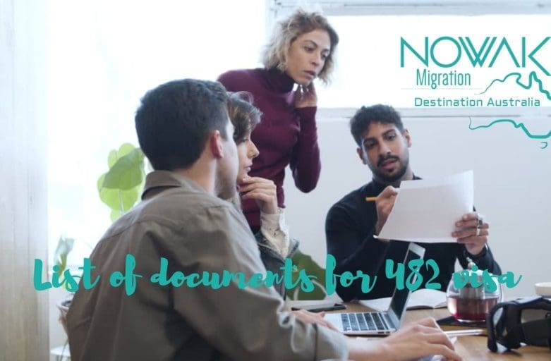 482 visa document checklist team of people